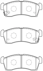 Sada brzdových destiček, kotoučová brzda Premium ADVICS by AISIN
